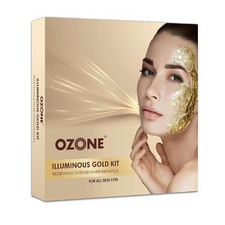 Kit visage bio Ozone Illuminous Gold pour lueur dorée naturelle 60 g