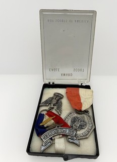 1950s 1960s BSA Rob 4 Eagle Scout Award Medal with Palms Medallion SU 349