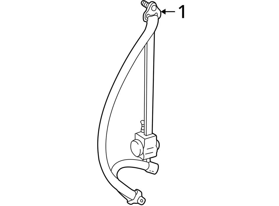Seat Belt Front Bucket Passenger Retractor Fits 98-02 LEXUS LX470 640111 Foto 4 de 4