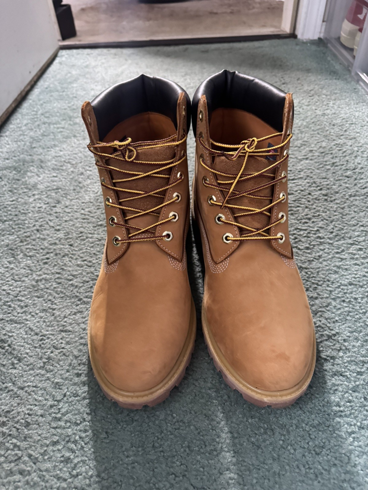 Timberland Mens 6 Inch Boot Wheat Nubuck Premium 10061 Size 13 M