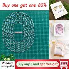 Chunky Scalloped Ovals Metal Cutting Dies Scrapbooking Card Embossing Stencils