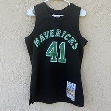 Dirk Nowitzki Dallas Mavericks Men  s Mitchell Ness Rare Jersey With Trophy Patch