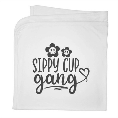 Babydecke ''Sippy Cup Gang Baby Kind Kleinkind lustiges Zitat'' (BY00039449)