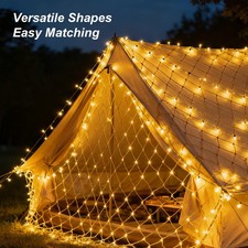 300 LED Net Curtain Mesh Fairy String Lights Home Party Christmas Wedding Decor