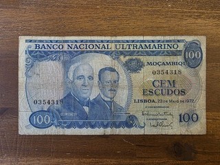 008 Mozambique / Mosambik 100 Escudos 1972