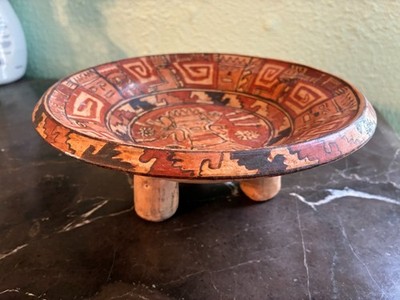 Pre-Colombian Style Polychrome Tripod Bowl