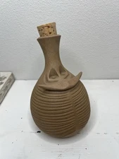 Rare Vintage 1960s Robert Maxwell MCM Critter Beastie Pottery Bottle Face Jug 