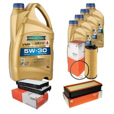 Inspection Set 9L RAVENOL 5W-30 pour BMW X5 F15 F85 M50d E70 X6 F16 E71 E72