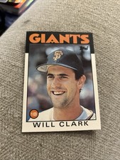 Topps 1986 Will Clark #24T San Francisco Giants RC MLB