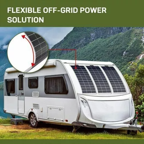 300W Flexible Solar Panel Power For Boat RV Car Camping Battery Charger Marine - Bild 12 von 16