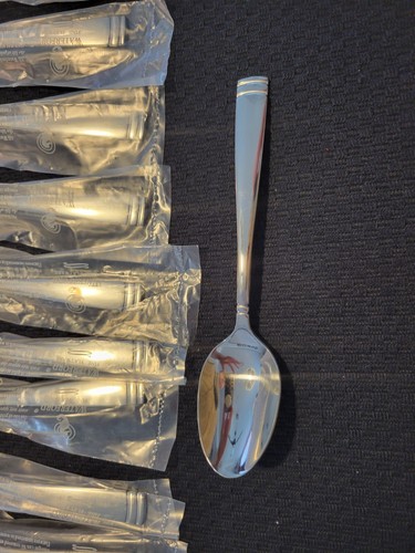 WATERFORD Coffe Tea Dessert Spoones Stainless Glossy Set of 11 New with no Box - Picture 2 of 8