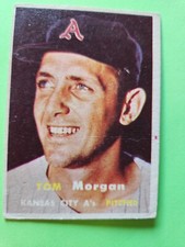 1957 Topps Baseball Tom Thomas Morgan #239 Kansas City Athletics Free Shipping