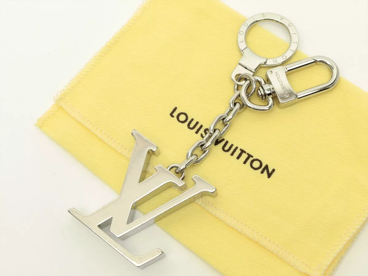 Louis Vuitton Authentic Metal Porte Cles initial LV Key Chain Bag Charm  Auth LV