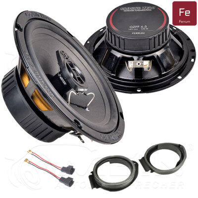 GROUND ZERO LAUTSPRECHER für OPEL KARL 2015-2019 Front Tür 2-Wege 120W 165 #B6BT