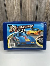 Tara Toy 24 Car Carrying Case Blue Diecast Hot Wheels Matchbox Case Only