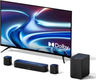Barra de sonido 5.1Ch con Dolby Atmos y subwoofer Aura A50 Pro