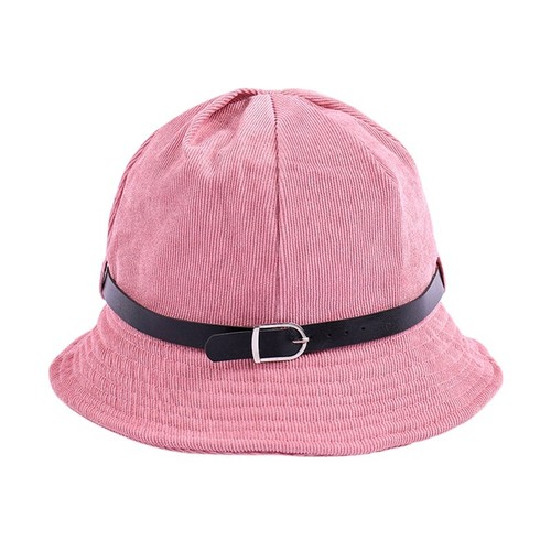 Belt Bucket Hat Foldable Lady Fashion 