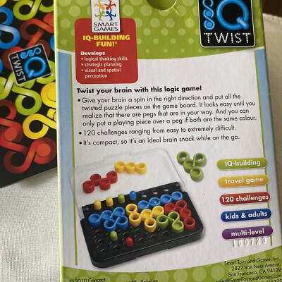 NEW SMART GAMES IQ TWIST FUN 3D TRAVEL GAME AGES 6+, twist game online 