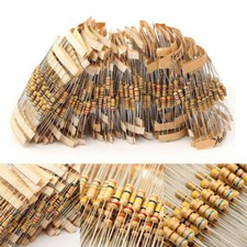 100 Value 1/2W Carbon Film Resistor Assortment Kit 1000pcs