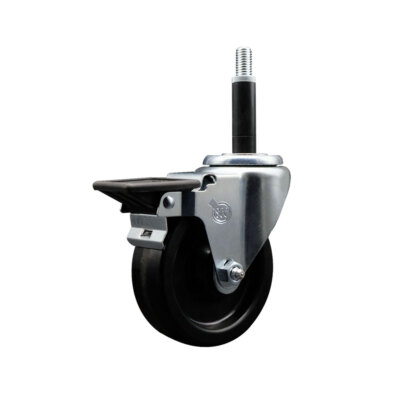 4 Inch Phenolic Swivel 3/4 Inch Expanding Stem Caster with Brake SCC