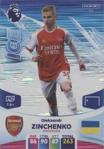62 Oleksandr Zinchenko - Panini Premier League 2025 - Arsenal | eBay