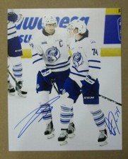 CHL MISSISSAUGA STEELHEADS PHOTO SIGNED BY MICHAEL McLEOD & OWEN TIPPETT RARE