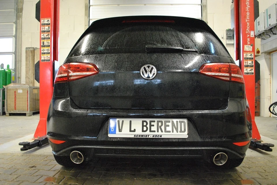 Endrohranlage passend  für Golf 7 GTD Auspuff 100mm GTD GTI Sportauspuff - Bild 3 von 4