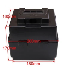 ATV Go Kart Scooter Battery box Holder Tray for 2x 12v Batteries 7.9"x 6.3"x6.7"