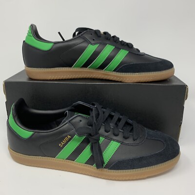 New Adidas x Austin FC Samba Men's Sizes 7-9.5 Sneakers Black HQ7035 Green  Black | eBay