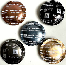 NESPRESSO PRO PODS X 55 STARBUCKS MIX 5 X 11 CAPSULES EACH OF 5 FLAVOURS SHOWN