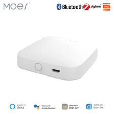 MOES Tuya Smart Multi-Mode Wireless Hub ZigBee Bluetooth Mesh Gateway App Remote