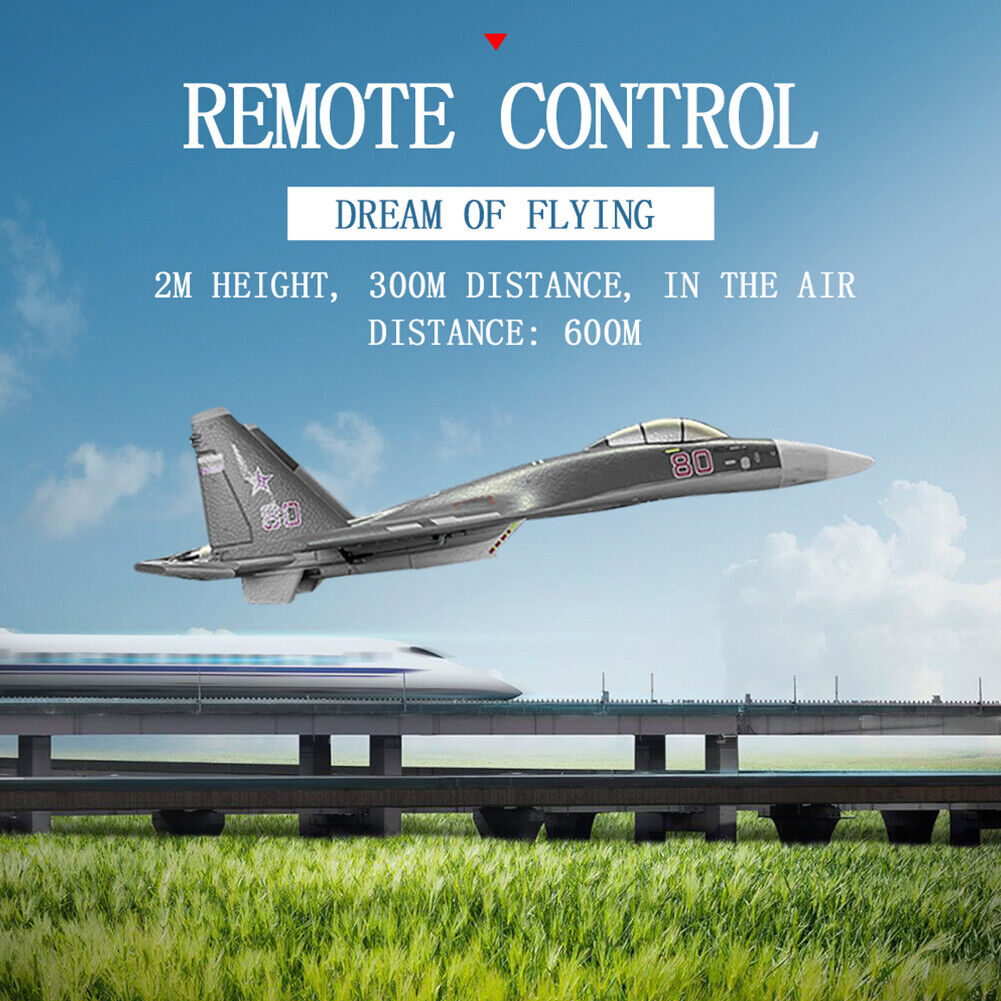 Plano de controle remoto,SU-35 Jet Fighter Stunt RC Avião  Modelo de avião  RC para adultos, espuma EPP RC Jet Glider Avião de combate brinquedos  Sukalun : : Brinquedos e Jogos