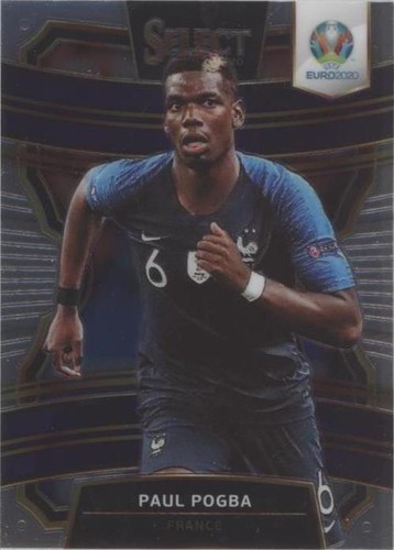 2020 Panini Select UEFA Euro Soccer Blue Prizm #52 Paul Pogba