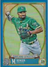 2021 Topps Gypsy Queen Chrome Box Toppers Blue Refractors #262 Marcus Semien /99
