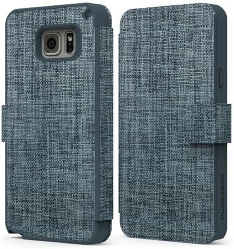 PureGear Express Folio Wallet Case for Samsung Galaxy Note 5, Denim Blue - Picture 1 of 10