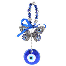 Turkish Blue Evil Eye Blessing Amulet Wall Hanging Home Decor Protector Muslim