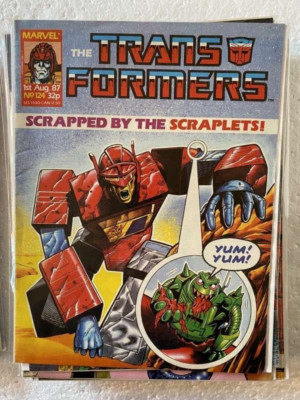 Transformers British Weekly #124 Marvel UK COMIC 1987