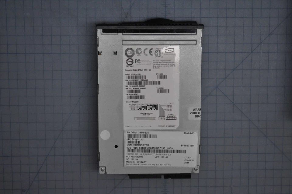 USED IBM PD035-10401 Ultrium1 LTO1 HH SCSI LVD 100/200 Internal Drive 39M5635 - Image 3 of 3