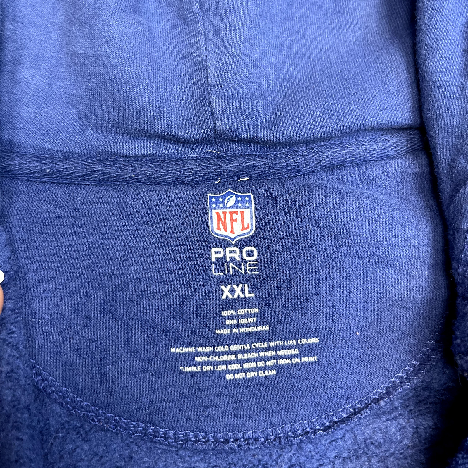 NFL New York Bears Hoodie Mens Y2K Spell Out Sweatshirt, Blue, XL image 7