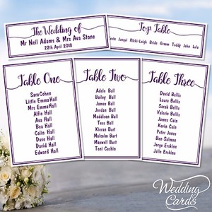 Wedding Party Table Plan Names Decoration Place Planner List Cards Seating Chart Ebay