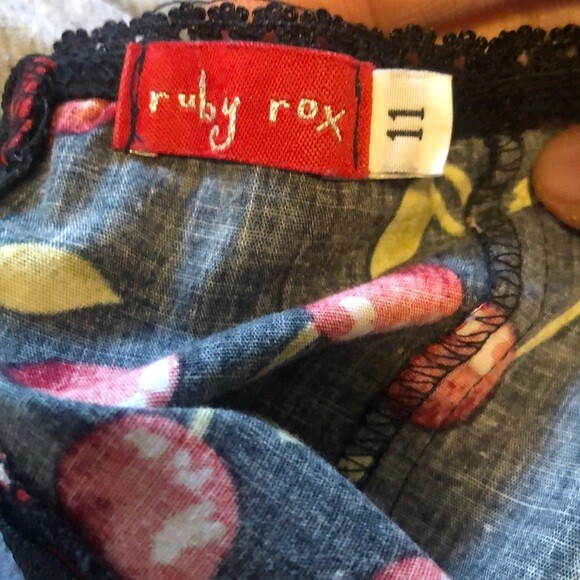 Ruby Rox Cherry Strapless Dress Size 11 - image 7