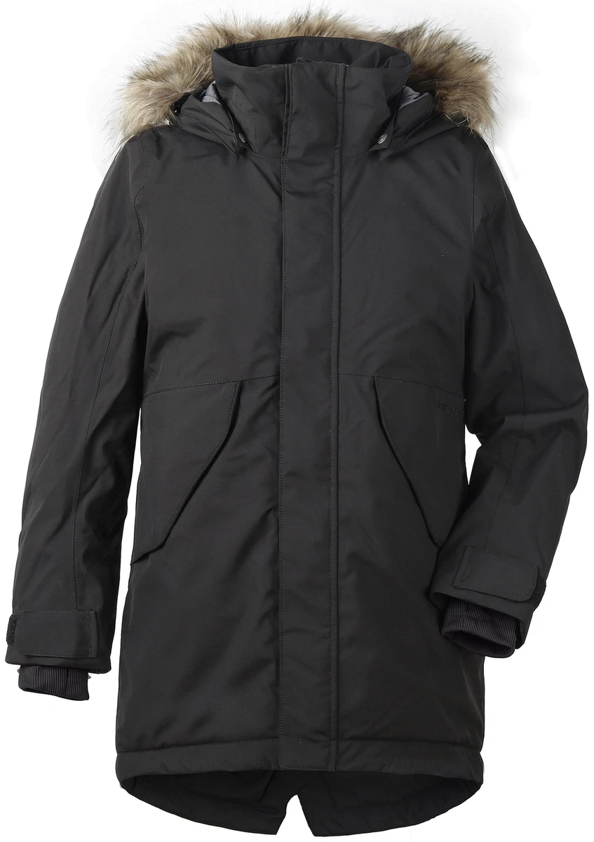 Didriksons Parka Functional Jacket Lissabon Girl\'s Youth Parka Black  Windproof | eBay