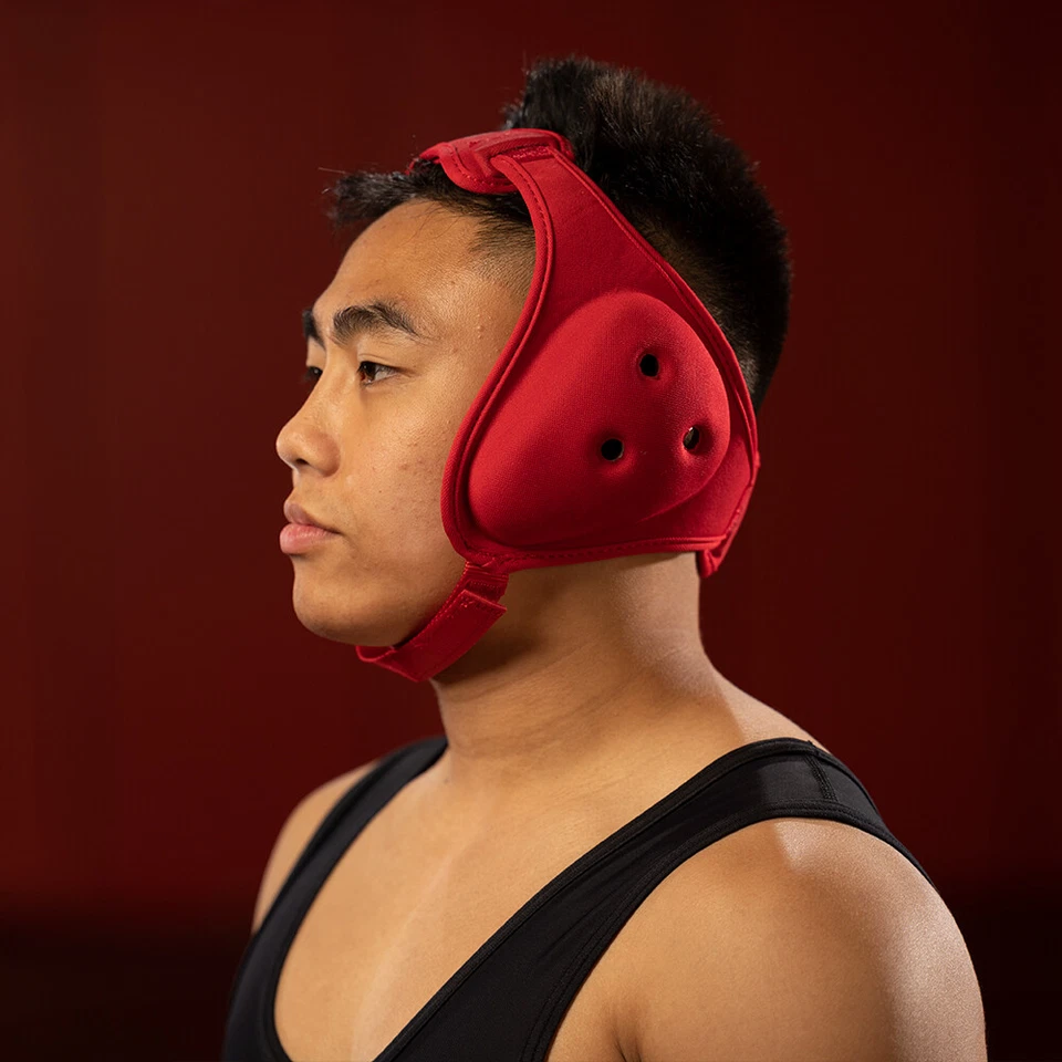 Matman Ultra Soft Wrestling Headgear Ear Guard Head Guard Adult Adjustable Strap - Image 3 of 4