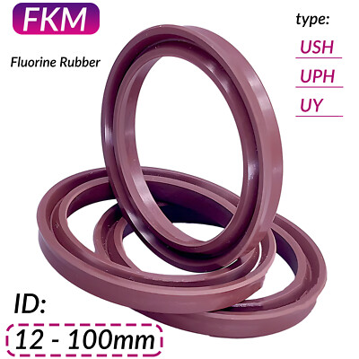 FKM Hydraulic Cylinder Oil Seal USH /UPH /UY Type Piston Rod Shaft Seal Lip Seal