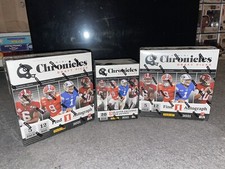 2021 Football Chronicles Draft Picks Lot of 3 2 Mega Boxes & 1 Blaster Box NEW