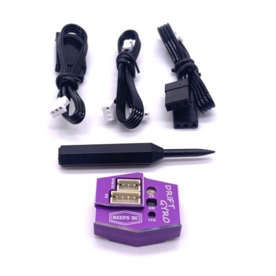 Reefs RC Drift Gyro for 1/10 + Mini Scale RC Drift Cars PURPLE aluminum REEFS144