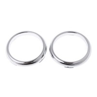 1 Paar ABS Chrom Front Nebelscheinwerfer Abdeckung Rahmen 7701132777N