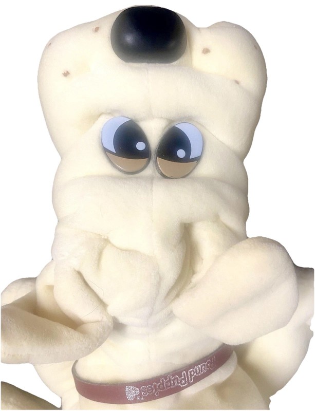 Tonka Vintage 1985 Pound Puppies 18” Dog Plush Stuffed Large Light Cream Yellow