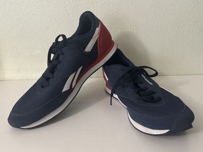 Reebok Royal Classic Jogger 2 Men Size 12 Navy Blue Red White Sneakers DV9640
