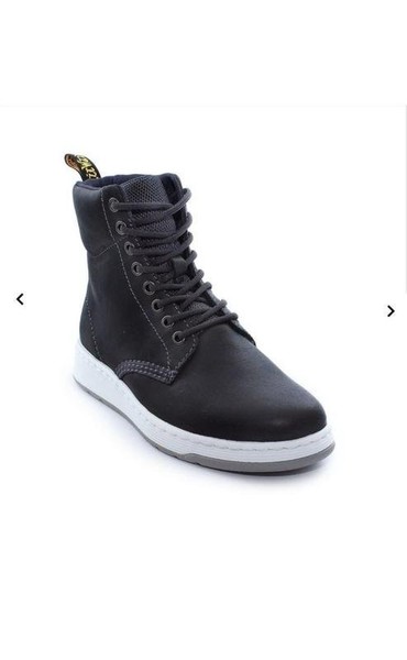 Women Dr. Martens Boots Grey Leather 39 #3KNN